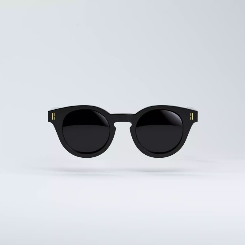 RITE eyewear XIN - 墨黑 | 義大利板材 | 蔡司鏡片 | 日本製造 | - 太陽眼鏡 - 其他材質 黑色