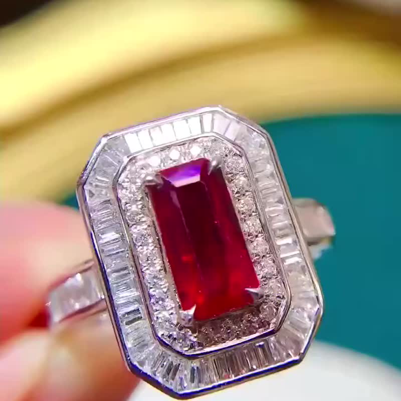 GUILD unfired ruby ​​ring 1.01 carat - แหวนทั่วไป - เครื่องเพชรพลอย 