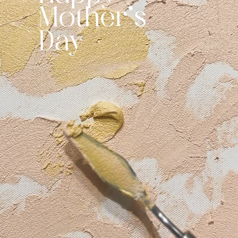 Mother's Day Limited Theme/Quicksand Texture Creation/ Acrylic/Texture Painting - วาดภาพ/ศิลปะการเขียน - อะคริลิค 