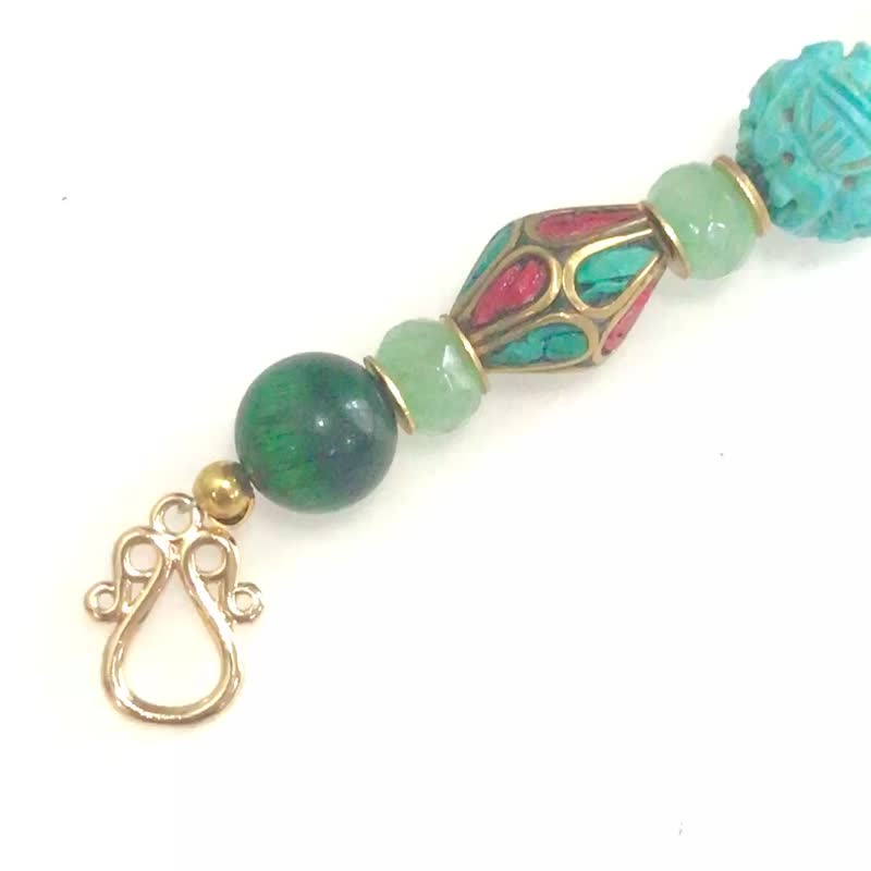 Stone Bracelets Multicolor - Cross culture stone bracelet