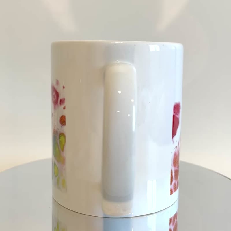 【Colorful snowy landscape】CMA Original Flowing Color Mug/Coffee Cup. - Cups - Porcelain Multicolor
