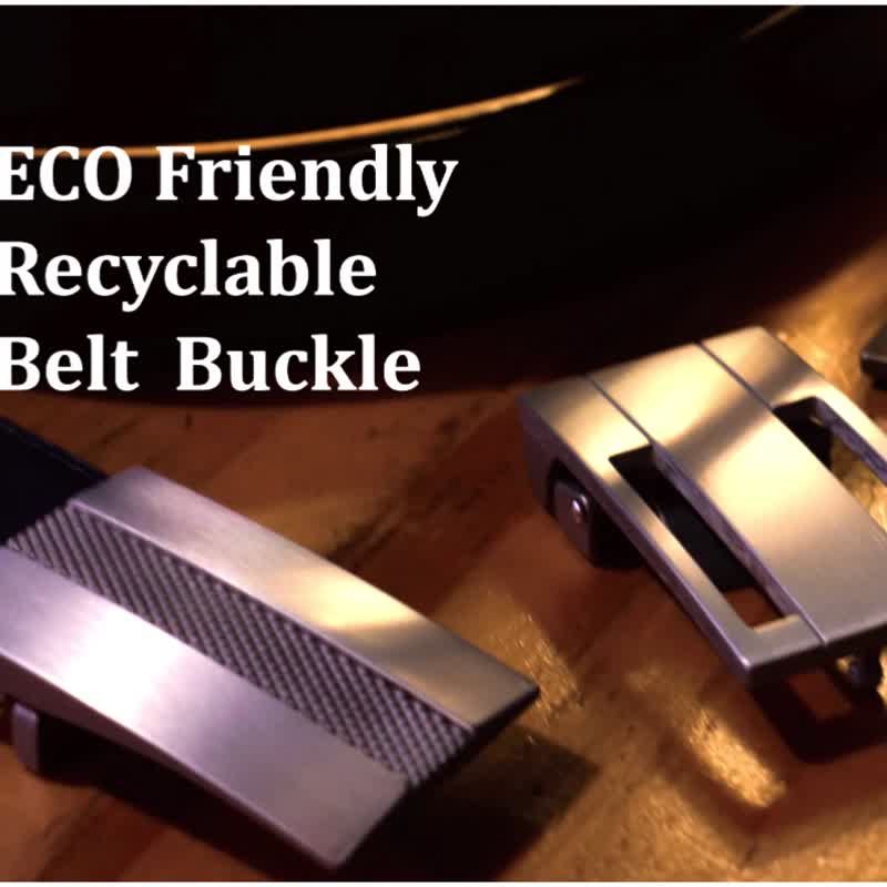 ESG Eco-Friendly Gentleman Belt Business Belt Recyclable Belt Buckle - Belts - Other Metals Silver