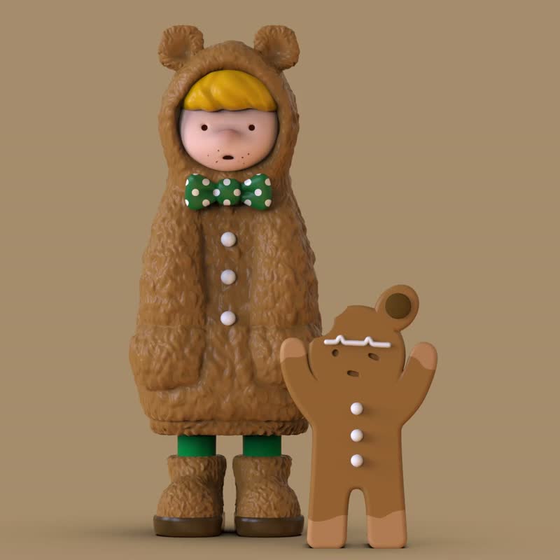 Sosim World DUSTIN & COOKIE(Limited edition of 10) - Stuffed Dolls & Figurines - Resin Brown