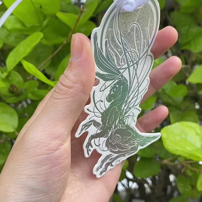 Moon rabbit book mark - Bookmarks - Paper Silver