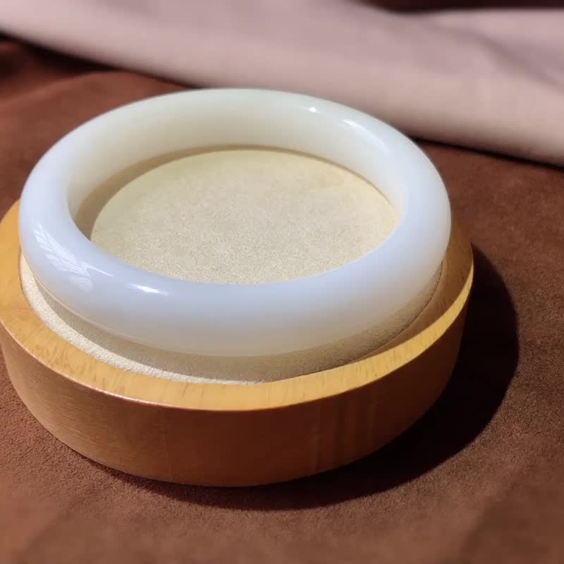 天然羊脂白玉 和田玉老坑 一級白油潤柔和 圈口61 - 吊飾/掛飾 - 玉石 