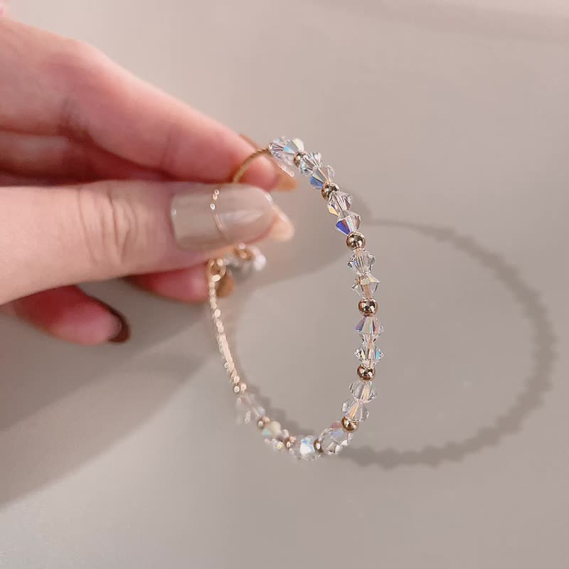 SWAROVSKI 雪之吻園手鏈 - 手鍊/手環 - 水晶 白色
