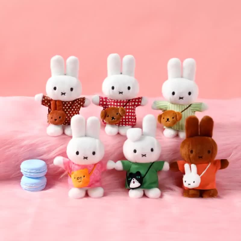VIPO Miffy 小手袋出遊吊飾盲盒 (1箱6個不重覆) MIF37560-SET6 - 吊飾/掛飾 - 棉．麻 