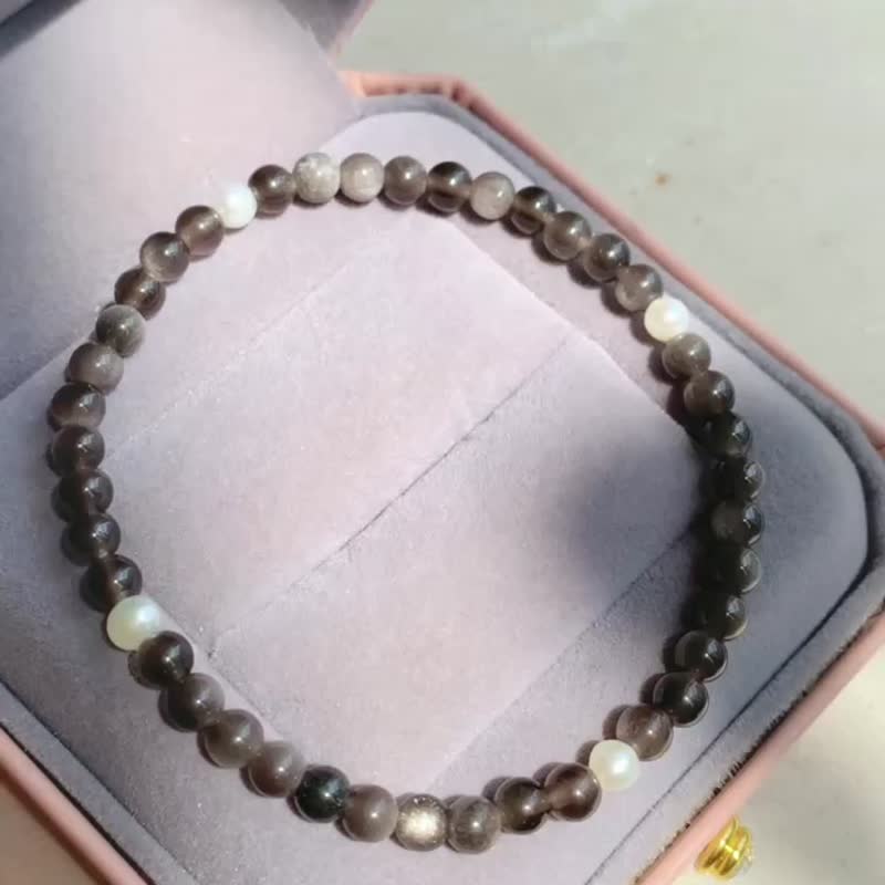 Natural Silver Stone Freshwater Pearl Bracelet - Bracelets - Crystal Multicolor