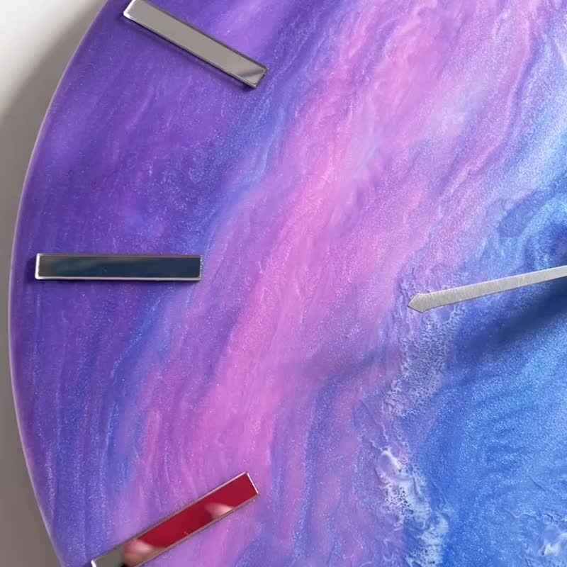 【現貨】原創環氧樹脂海洋藝術創作裝飾鐘 - 時鐘/鬧鐘 - 樹脂 