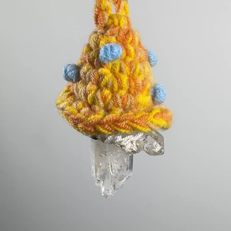 哥倫比亞雷姆利亞水晶/編織手工項鏈 - 項鍊 - 棉．麻 