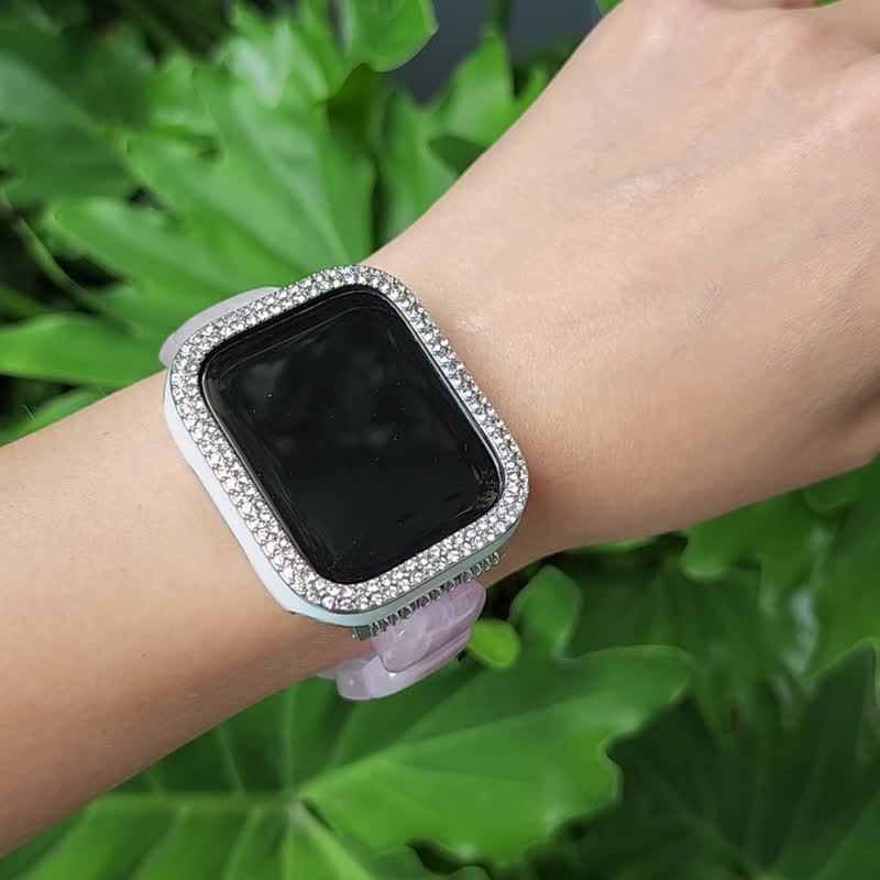 頂級 紫鋰輝 Apple Watch 智慧手錶 Android 寶石 錶帶 客製 單品 - 錶帶 - 寶石 粉紅色