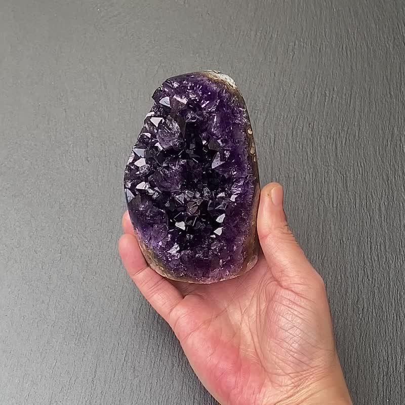 天然原礦頂級帝王紫 紫晶鎮 紫晶簇 紫水晶 開運財運水晶消磁手鍊 - 擺飾/家飾品 - 水晶 紫色