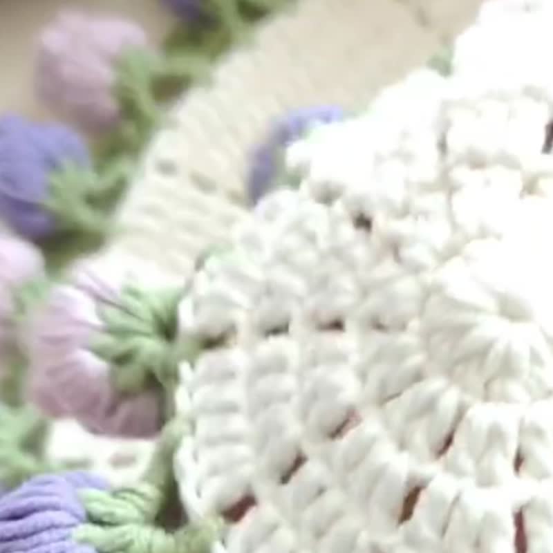 花朵杯墊材料包絲帶款 - 編織/刺繡/羊毛氈/縫紉 - 聚酯纖維 多色