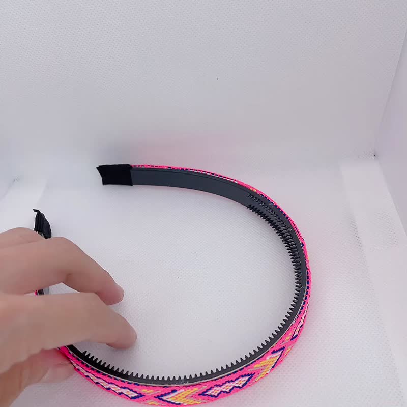 手工塑形減壓髮箍織帶-自在 - 髮箍/髮帶 - 繡線 