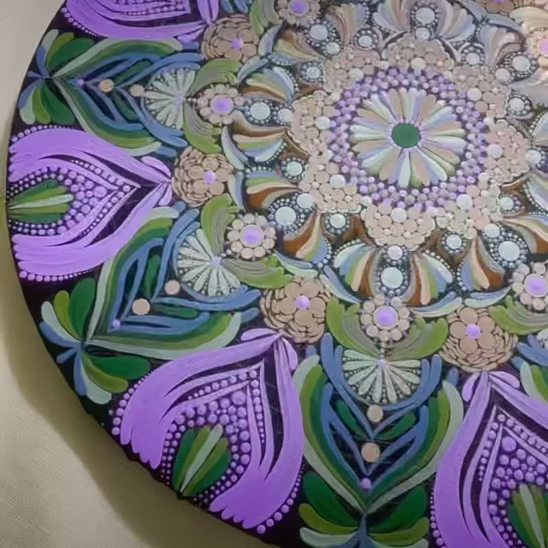 森語花祭 手繪曼陀羅 能量藝術 五行 客製 療癒開運 居家布置掛畫 - 海報/掛畫/掛布 - 棉．麻 