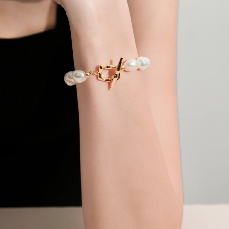 Desert Rock OT Bracelet - Bracelets - Pearl White