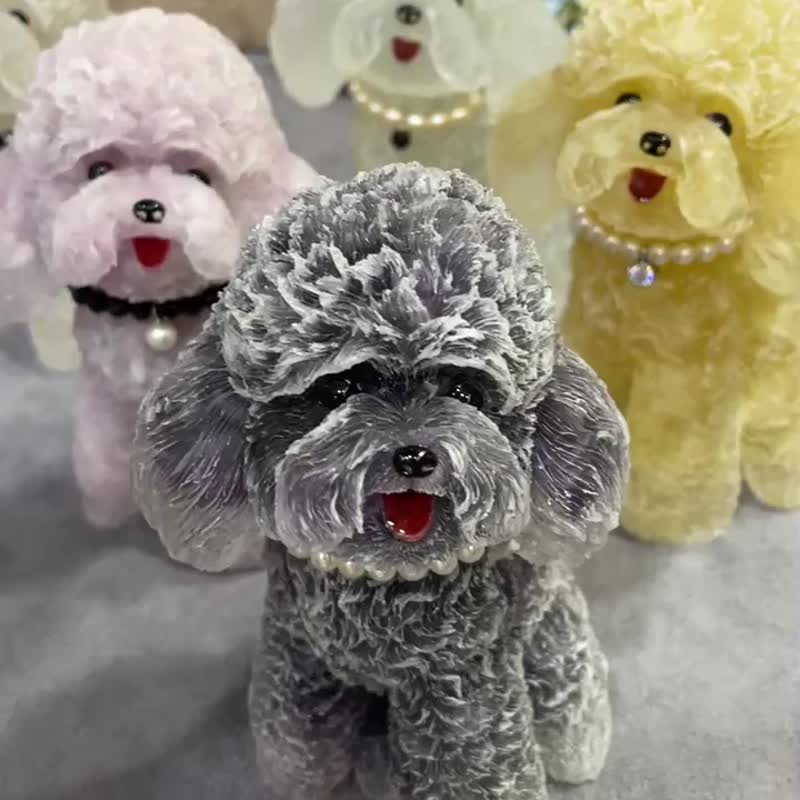 PJ. 戴項鍊的水晶貴賓狗- 設計館Poodle's jewelry 其他- Pinkoi