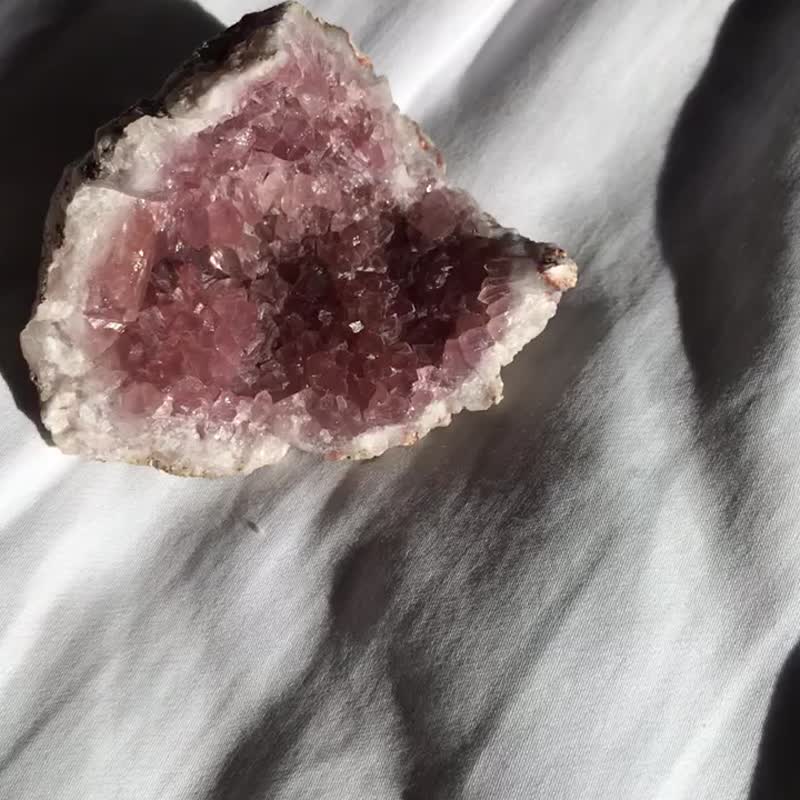阿根廷粉紫晶洞 水晶洞 紫晶 晶簇 天然原石 水晶原礦 crystal - 擺飾/家飾品 - 水晶 粉紅色