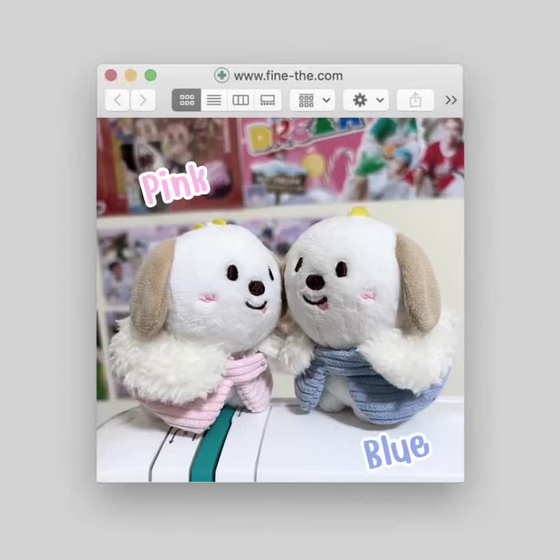 Colorful cotton coat with hat for 10cm dolls - 玩偶/公仔 - 棉．麻 多色