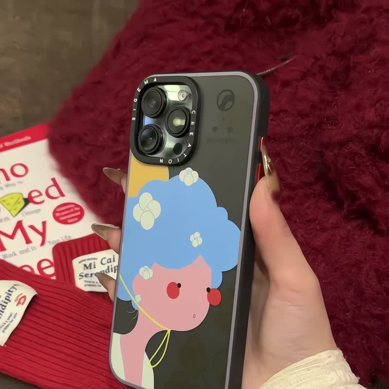 【隱藏式磁吸】Hinata鋁合金按鍵全磨砂防摔防刮iPhone16pro/max - 手機殼/手機套 - 塑膠 多色
