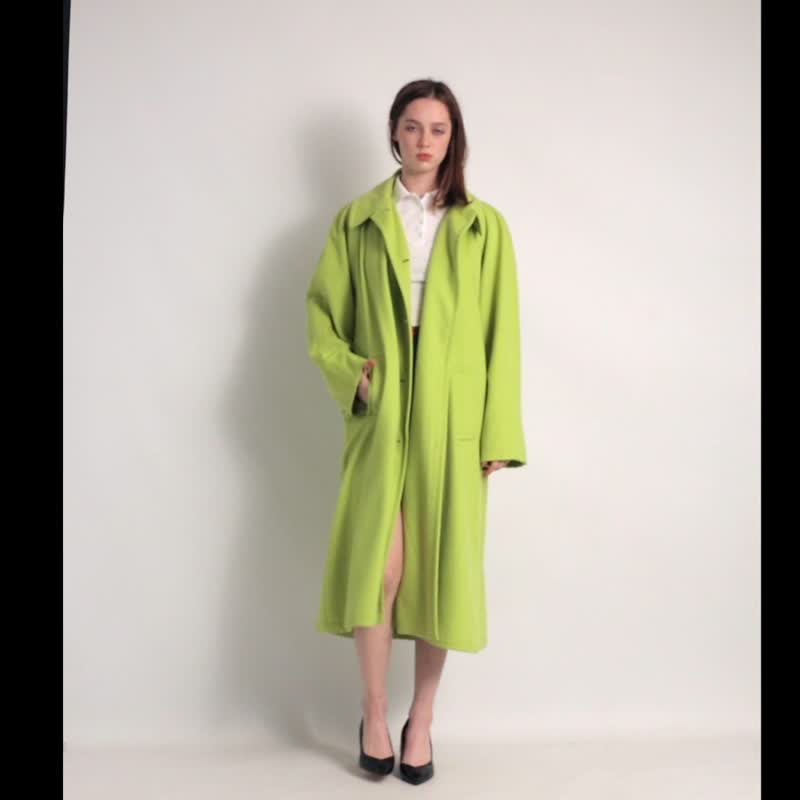 90s Vintage Woman Green Jil Sander made in Italy Cashmere