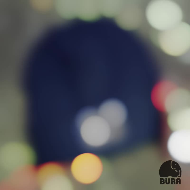 海軍藍色 經典BURA織標 毛帽 Classic BURA Label BURA Beanie - 帽子 - 其他材質 藍色