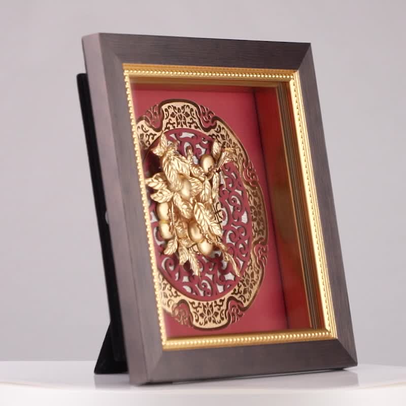 万事順調│開店祝い、開業祝い、新築祝い、昇進祝いのギフト│クリスマスプレゼント - ウォールデコ・壁紙 - 24Kゴールド ゴールド