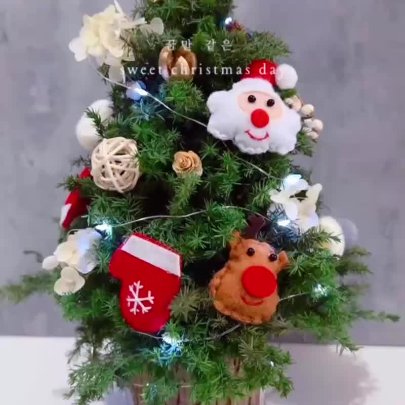 Your own everlasting cedar felt Christmas tree - Dried Flowers & Bouquets - Plants & Flowers 