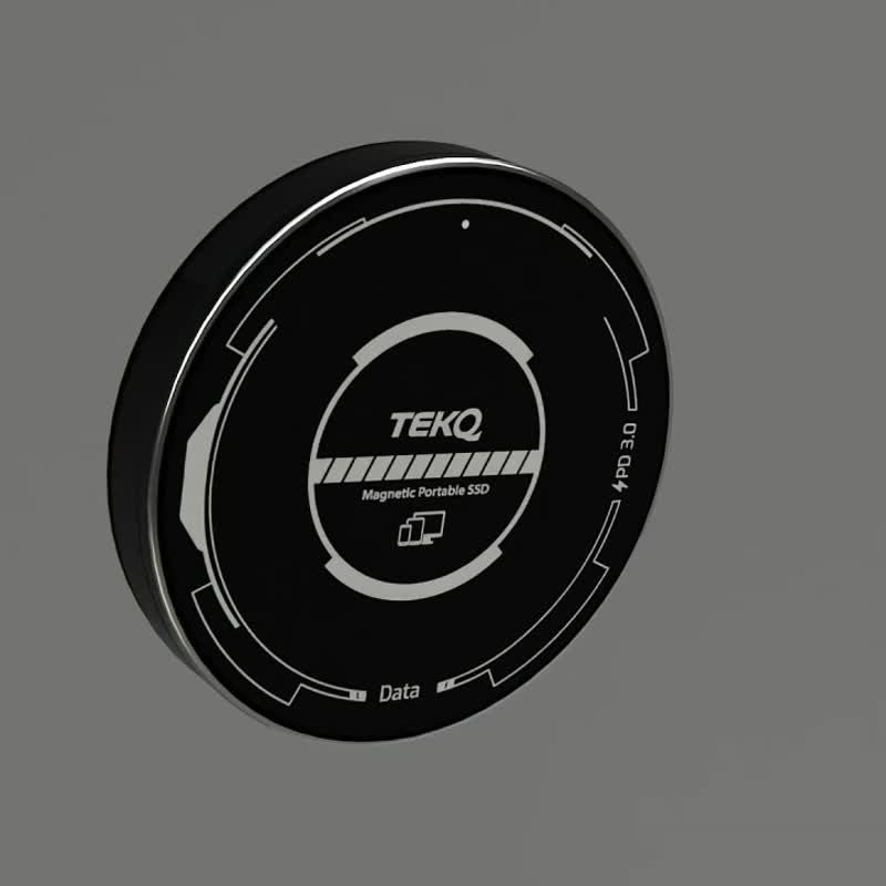 【TEKQ 】USB3.2 磁吸外接 2230 SSD 外接盒(iphone 15 以上手機) - 其他 - 鋁合金 黑色
