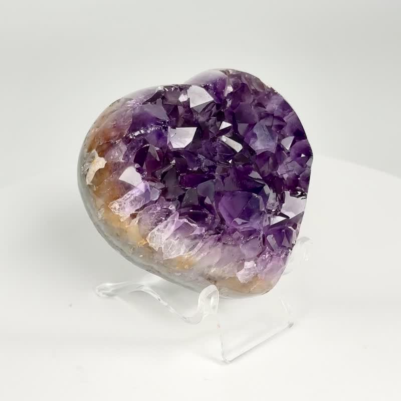 ESP 烏拉圭紫晶愛心 2310245  開運小物紫水晶 小資族輕鬆入 - 擺飾/家飾品 - 水晶 紫色