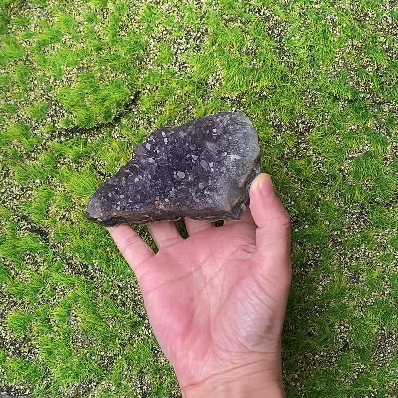 天然原礦滿天星紫晶簇 紫水晶 消磁手鍊 辦公室風水擺件 快速出貨 - 擺飾/家飾品 - 水晶 紫色