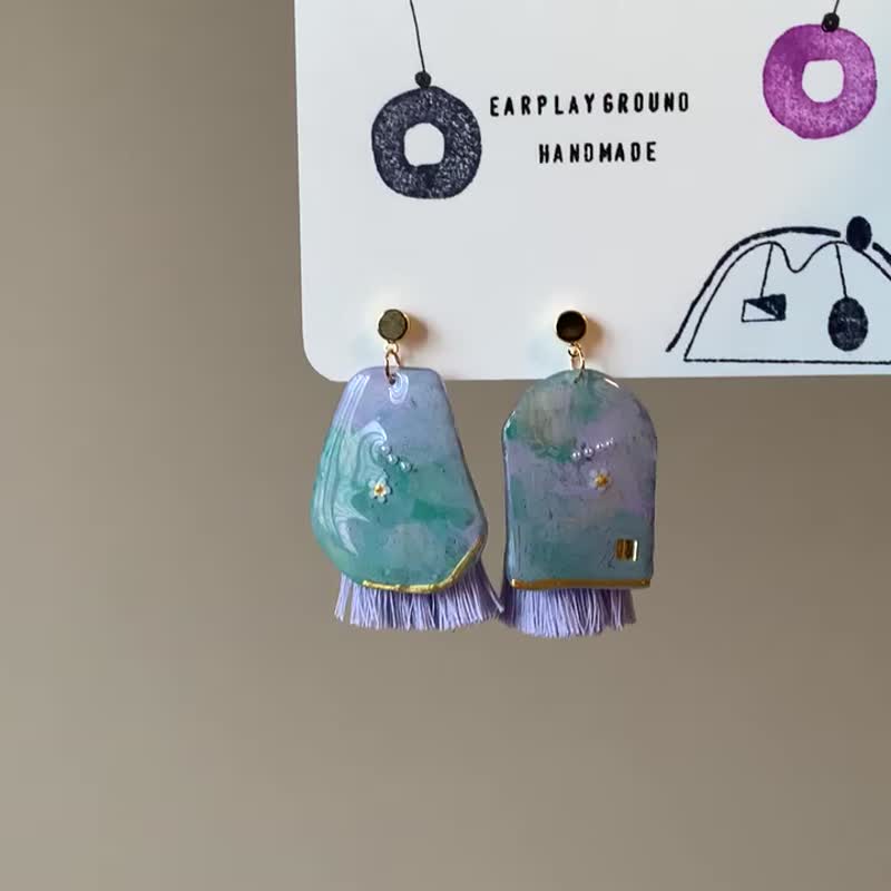 Handmade earrings - ต่างหู - เรซิน หลากหลายสี