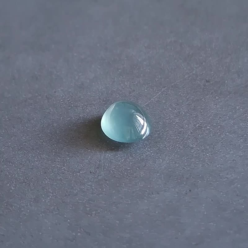 冰種翡翠戒指面裸石A | 翡翠金工鑲嵌用原石 | 天然瓜地馬拉翡翠 - 項鍊 - 玉石 藍色