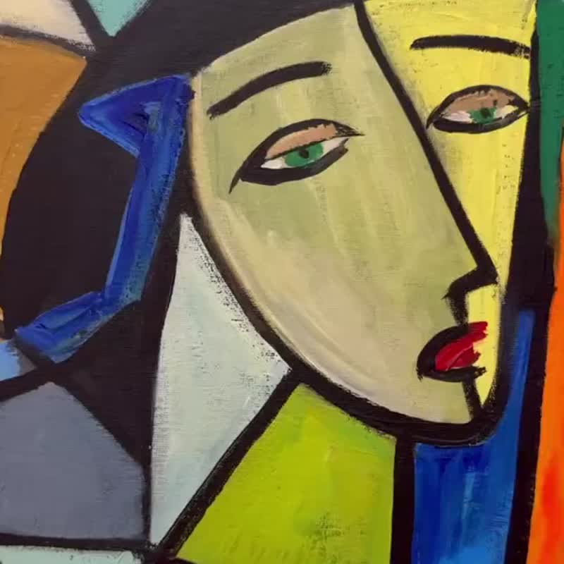キュビズム 音楽テーマの絵画 大きなキャンバス キュビズム 音楽テーマの絵画 大きなキャンバス