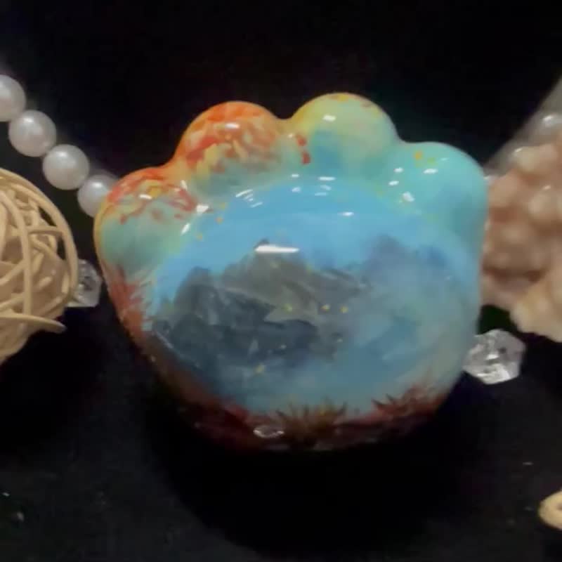 貓掌世界 大漆手繪工藝擺件01 - 裝飾/擺設  - 其他材質 