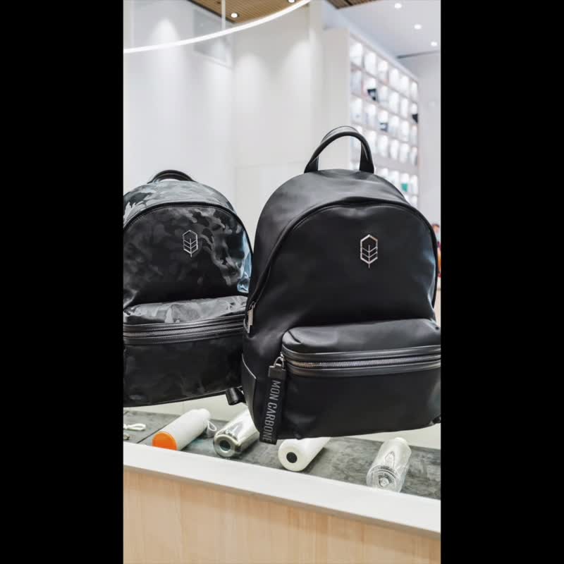 Valentine's Day Gift Travel Backpack Black Camouflage Waterproof - กระเป๋าเป้สะพายหลัง - ไนลอน สีดำ
