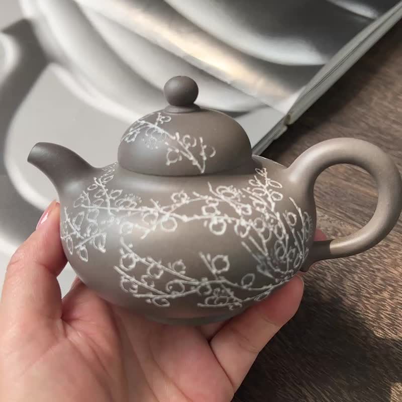 华颖 慕古款 245cc 自带气场 华美秀丽之气 线条流畅优雅高贵 - 茶壺/茶杯/茶具 - 陶 灰色