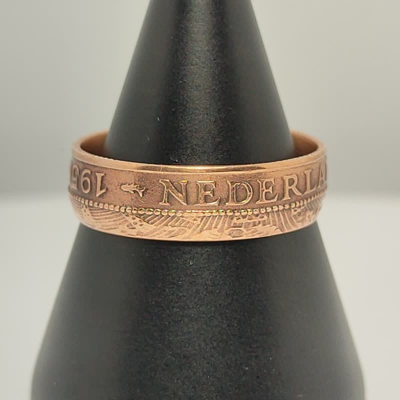 Netherlands Antilles Coin Ring 2 1/2 cents 1959 dutch coin ring - 戒指 - 其他金屬 