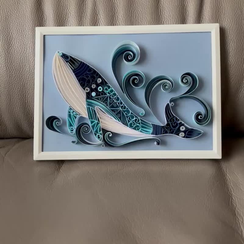 衍紙畫作/立體圖像/簡約風格 - 擺飾/家飾品 - 紙 