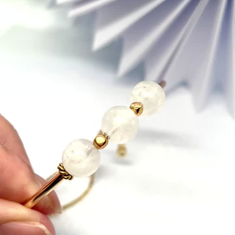 Moonstone crystal bracelet - Bracelets - Crystal White