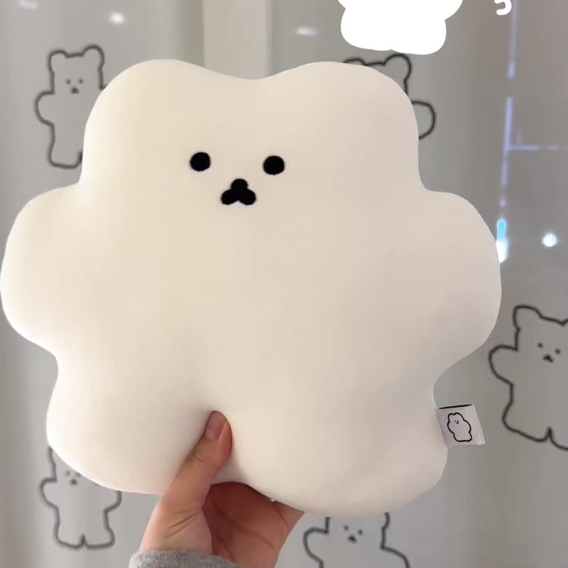 Chanibear Cloud Cushion (White) / Bear Pillows / Mo-chi Cushion - 枕頭/咕𠱸 - 聚酯纖維 白色