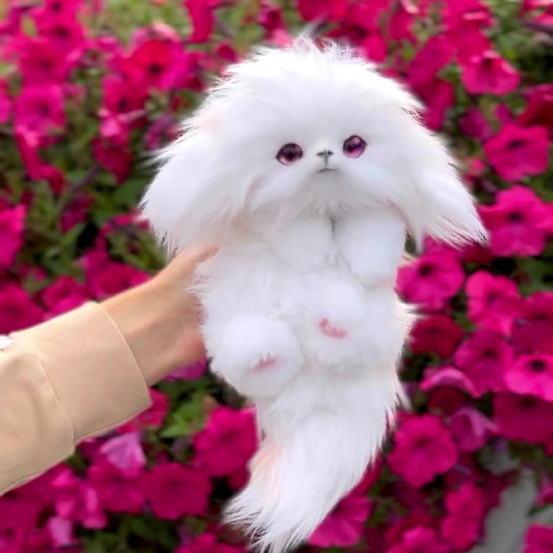 dragon lucky baby falkor handmade travel puppy friend accessories family - Stuffed Dolls & Figurines - Other Materials White