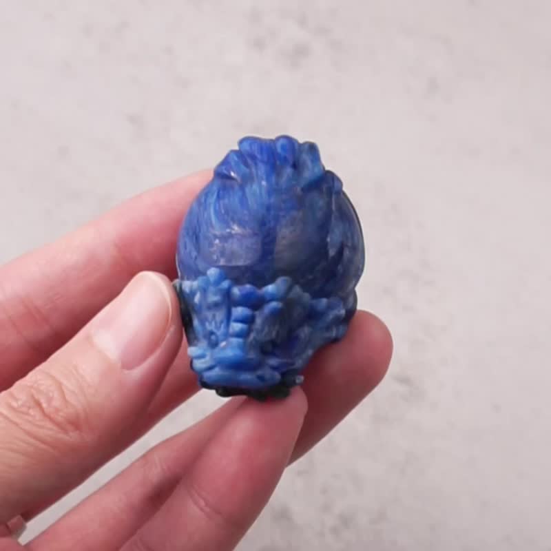 藍晶石 龍龜 // 溝通表達 洞察力 // 晶礦神獸 水晶擺飾 - 擺飾/家飾品 - 水晶 藍色