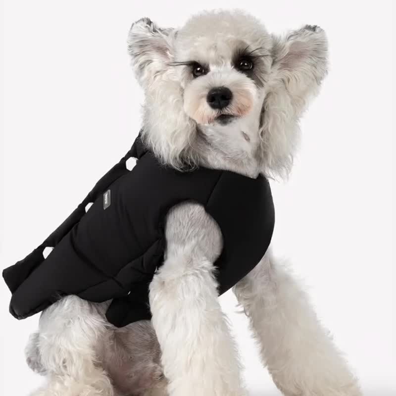 bump up【Bolts】中型・小型犬用ペット冬用ベスト、中綿入りジャケット - 洋服・帽子 - ナイロン グリーン