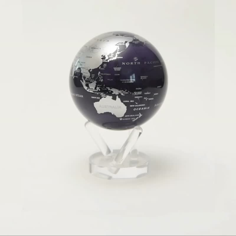 MOVA Globe World Map Purple and Silver with Base - Items for Display - Acrylic Multicolor