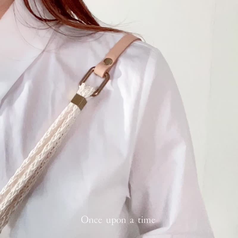 ČECHY - Shell White* Phone Strap - เชือก/สายคล้อง - หนังแท้ ขาว