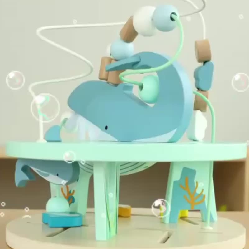 海洋探索撥珠【幼兒玩具生日禮物推薦_適合18個月以上寶貝】 - 寶寶/兒童玩具/玩偶 - 木頭 藍色