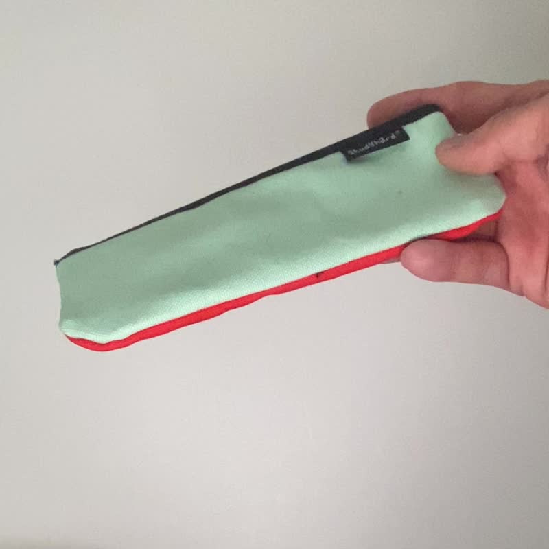 Flat Pen Case Crazy Pattern - Pencil Cases - Cotton & Hemp Blue