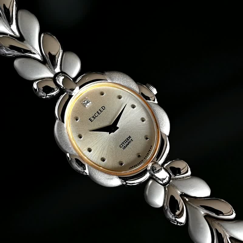 CITIZEN Exceed 19.5mm レディース 腕時計 QUARTZ Cal.4420 シルバー SV925 手錶 古董錶 復古手錶 - 女錶 - 不鏽鋼 