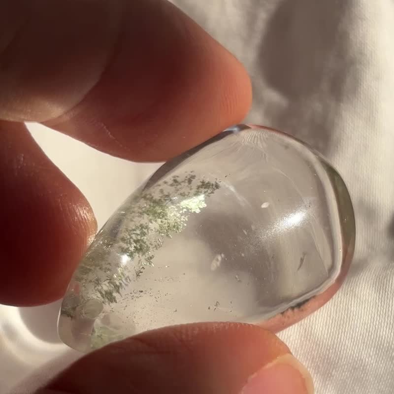 巴西翠綠幽靈水晶吊咀 原石 水晶 擺設 phantom quartz pendant j - 擺飾/家飾品 - 水晶 綠色